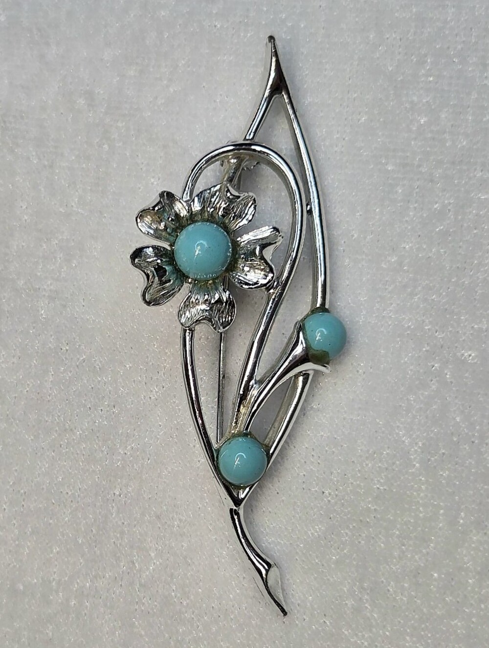 Vintage Sarah Coventry Silver-tone Floral Brooch / Pin